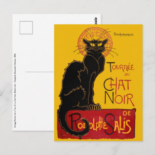 Carte Postale Theophile Steinlen - Le Chat Noir Vintage
