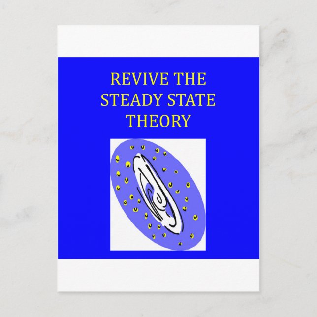 Carte Postale théorie de l'état stationnaire (Devant)