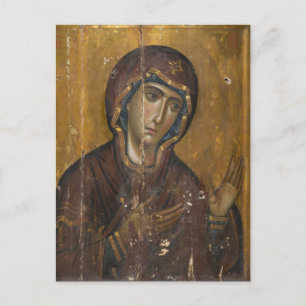 Carte Postale Theotokos (Vierge Marie) Icône chrétienne orthodox