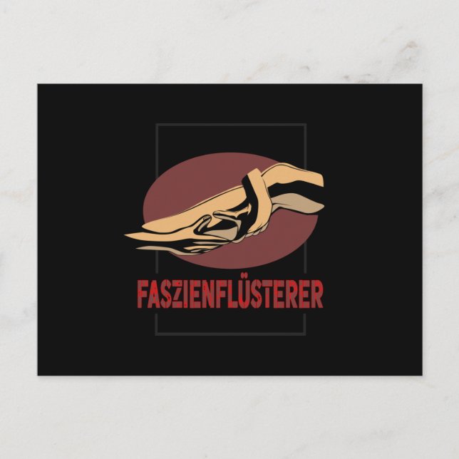 Carte Postale Thérapeute de massage Faszienflusterer (Devant)