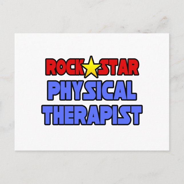 Carte Postale Thérapeute physique rock Star (Devant)
