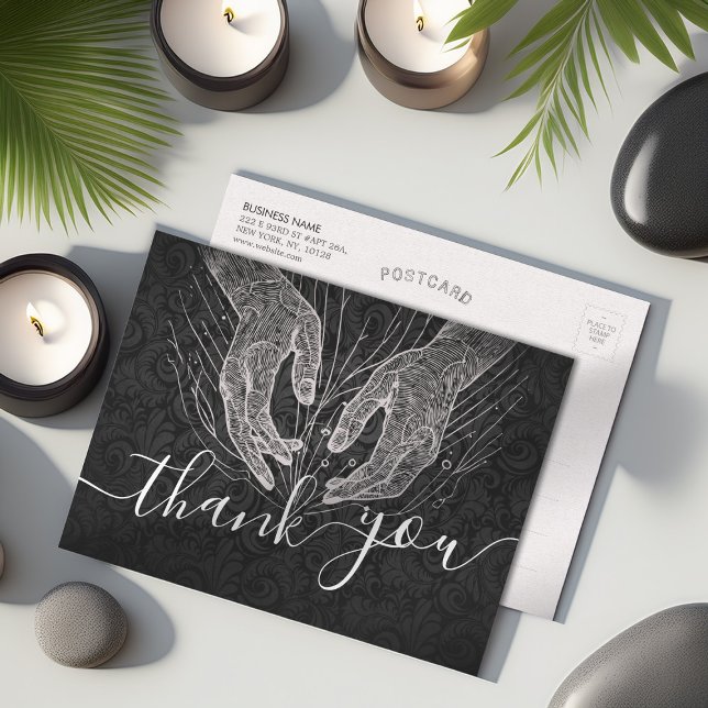 Carte Postale Thérapie de Massage Mains de Guérison Energie Spa  (Créateur téléchargé)