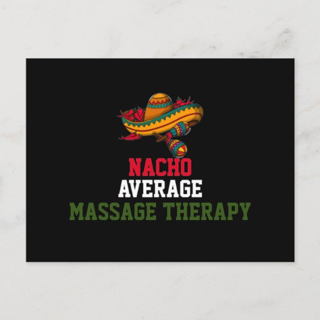 Carte Postale Thérapie de massage pas moyen   (Devant)