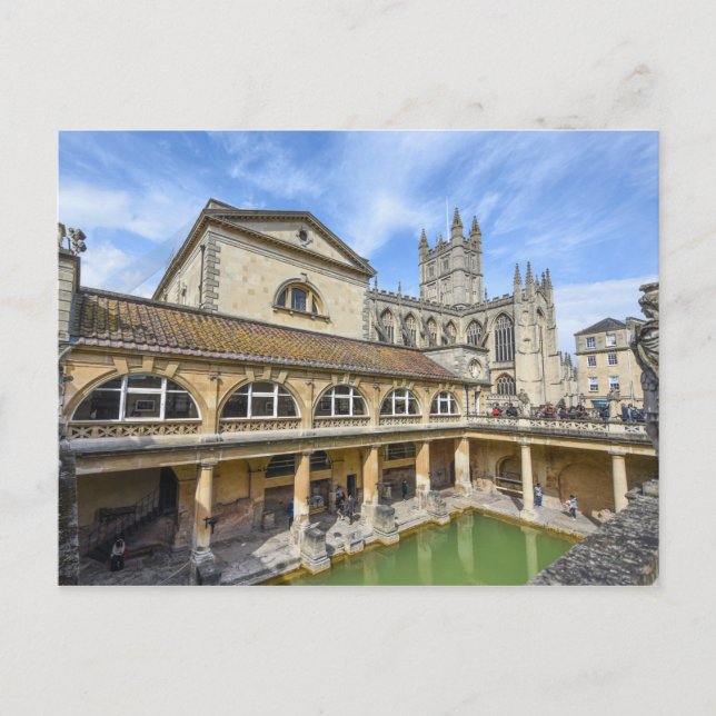 Carte Postale Thermes romains en Angleterre Bath (Devant)