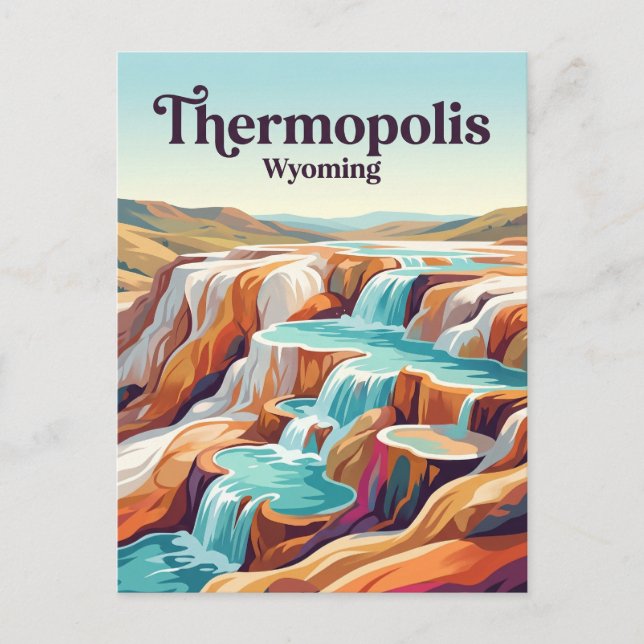 Carte Postale Thermopolis Wyoming (Devant)