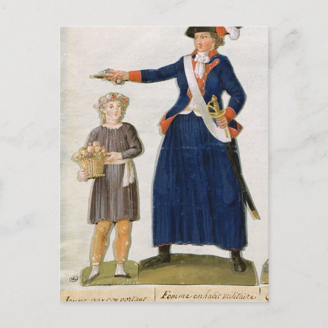 Carte Postale Theroigne de Mericourt (Devant)