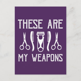 Carte Postale These Are My Weapons