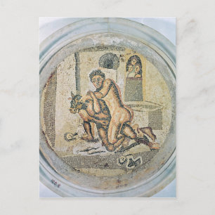 Carte Postale Thésée lutte avec le Minotaure