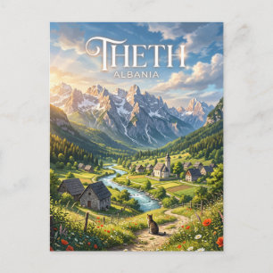 Carte Postale Theth Albanie