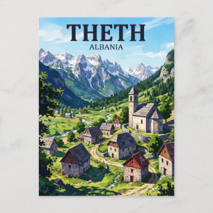 Carte Postale Theth, Albanie Albanie