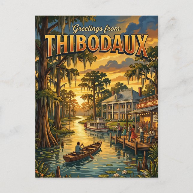 Carte Postale Thibodaux Louisiane (Devant)