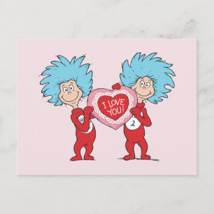 Carte Postale Thing One Thing Two Je t'aime