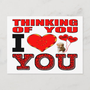 Carte Postale Thinking of You I Love You