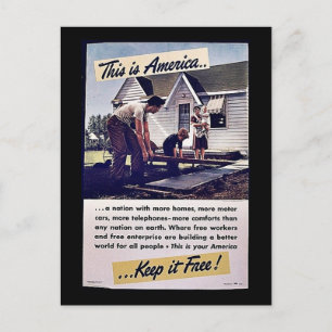 Carte Postale This Is America Keep It Free!