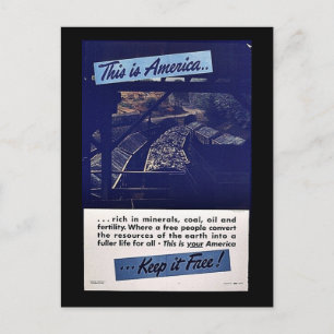 Carte Postale This Is America Keep It Free !