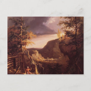 Carte Postale Thomas Cole- Daniel Boone assis à la porte