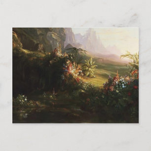 Carte Postale Thomas Cole-Le voyage de la vie : Enfance (détail)