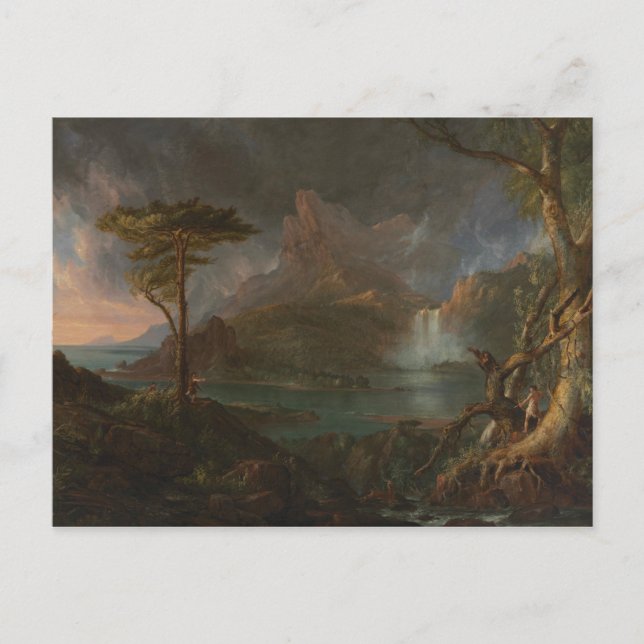 Carte Postale Thomas Cole - Une Scène Sauvage (Devant)