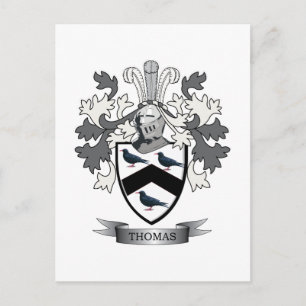 Carte Postale Thomas Family Crest
