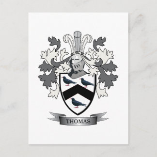 Carte Postale Thomas Family Crest