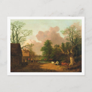 Carte Postale Thomas Gainsborough   A Landscape with Figures, Fa