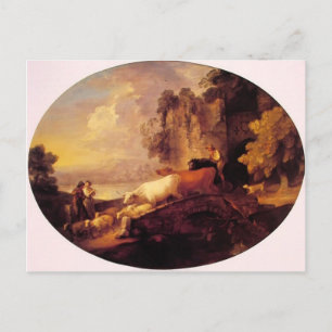 Carte Postale Thomas Gainsborough- Paysage de la rivière, Amateu
