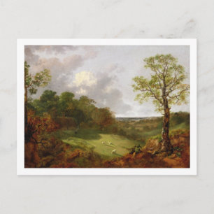 Carte Postale Thomas Gainsborough   Paysage en bois avec un lit