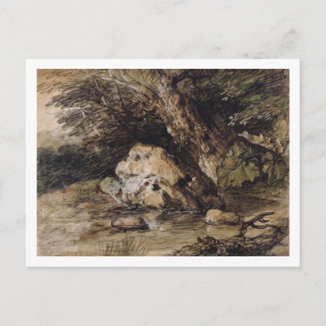 Carte Postale Thomas Gainsborough | Un paysage vallonné avec Fig (Devant)
