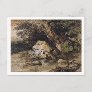 Carte Postale Thomas Gainsborough   Un paysage vallonné avec Fig