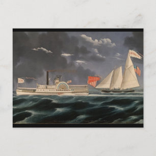 Carte Postale Thomas Hunt et l'Amérique 1852