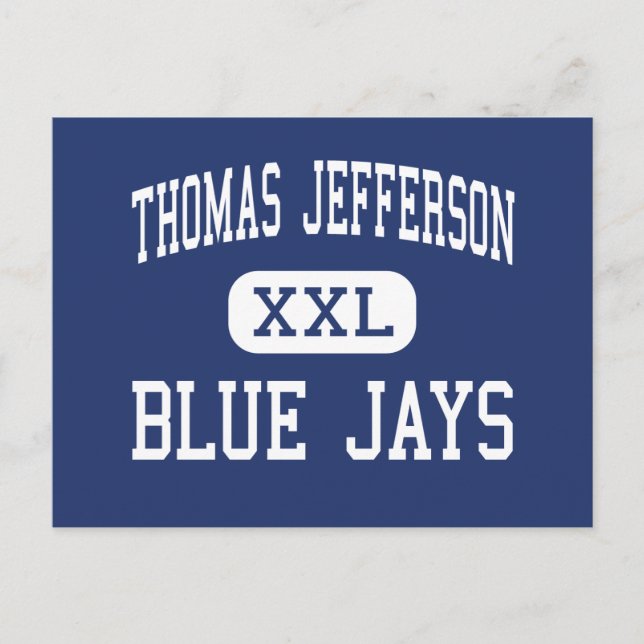Carte Postale Thomas Jefferson Blue Jays Middle Eugene (Devant)