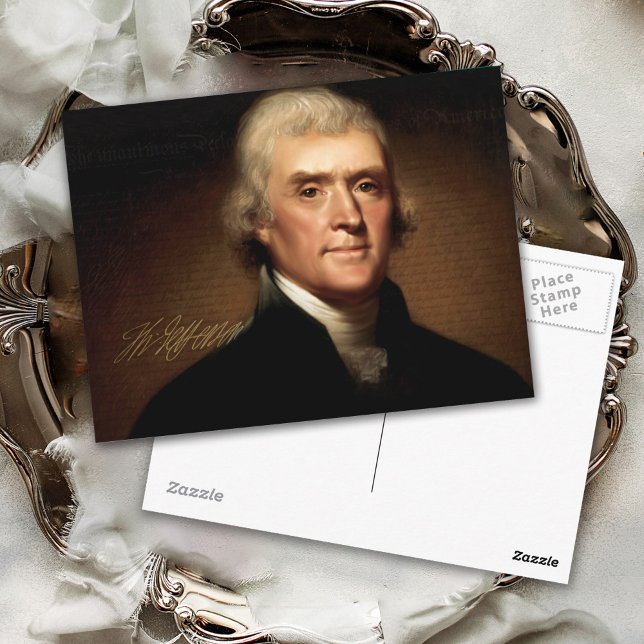 Carte Postale Thomas Jefferson Portrait (Créateur téléchargé)