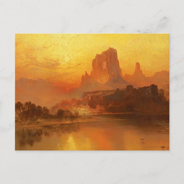 Carte Postale Thomas Moran - L'Heure D'Or (Devant)