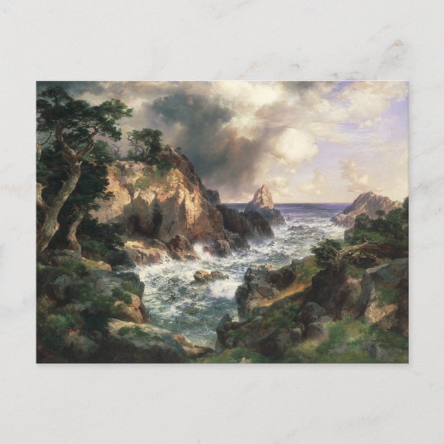 Carte Postale Thomas Moran - Point Lobos, Monterey, Californie (Devant)
