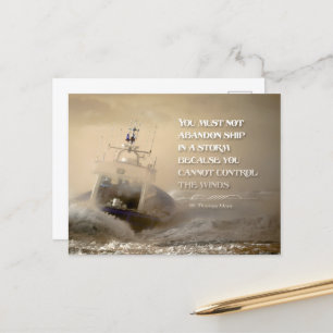 Carte Postale Thomas More Citation Inspirationnelle "Vents de Co