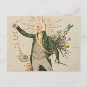 Carte Postale Thomas Paine Caricature politique