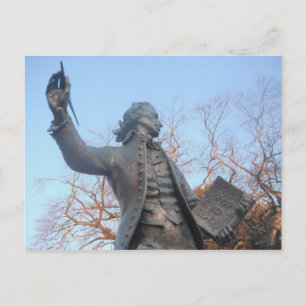 Carte Postale Thomas Paine Statue Tenant Les Droit