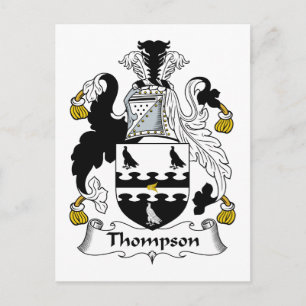 Carte Postale Thompson Family Crest