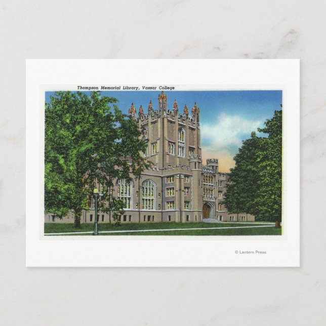 Carte Postale Thompson Memorial Library, Vassar College (Devant)