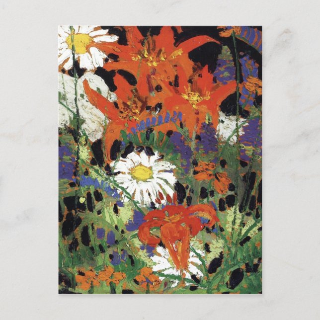 Carte Postale Thomson - Marguerites, Wood Lilies et Vetch (Devant)