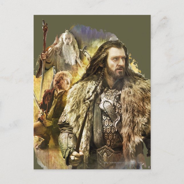 Carte Postale THORIN OAKENSHIELD™, BILBO BAGGINS™, Gandalf (Devant)
