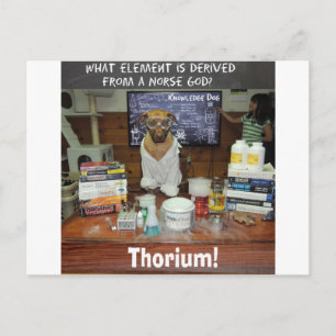 Carte Postale Thorium Thor Dieu du tonnerre Connaissance Chien