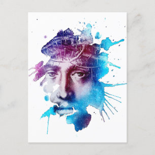 Carte Postale Thorn Crown Jésus Christ Passion Art Abstrait