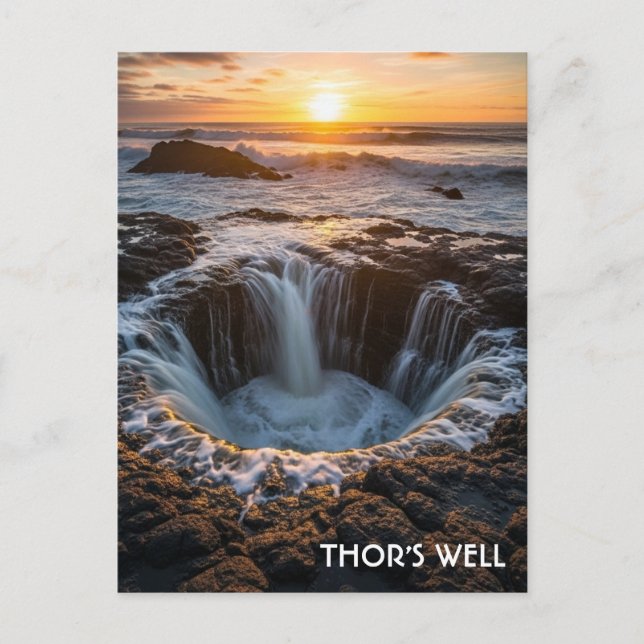 Carte Postale Thor's Well Oregon Coast (Devant)
