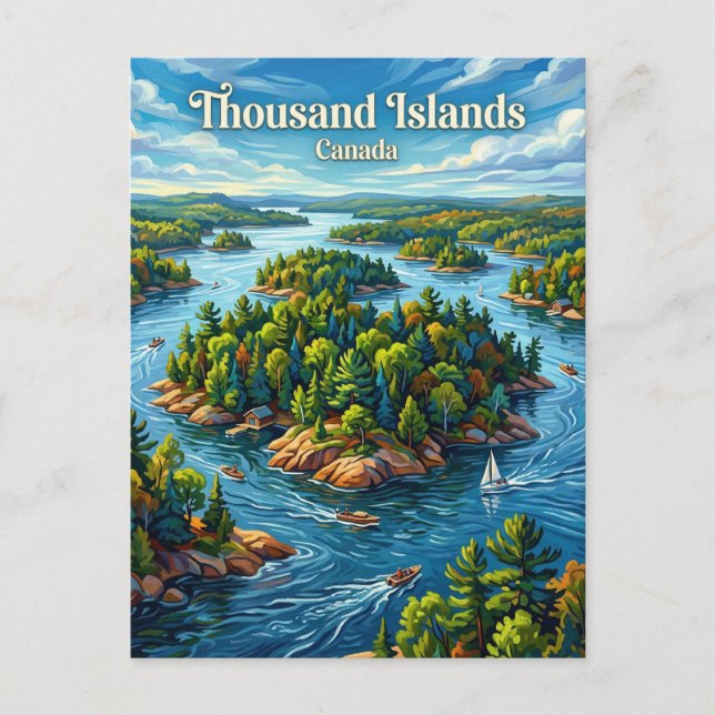 Carte Postale Thousand Islands Canada (Devant)