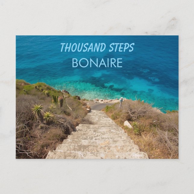 Carte Postale Thousand steps bonaire (Devant)