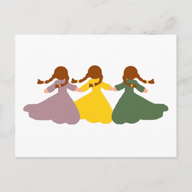 Carte Postale Three Little Girls postcard (Devant)