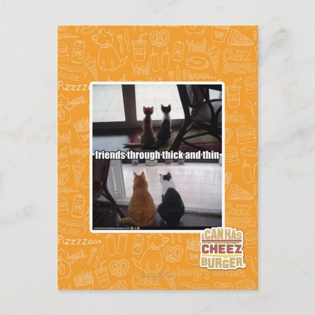 Carte Postale Through thick and thin (Devant)