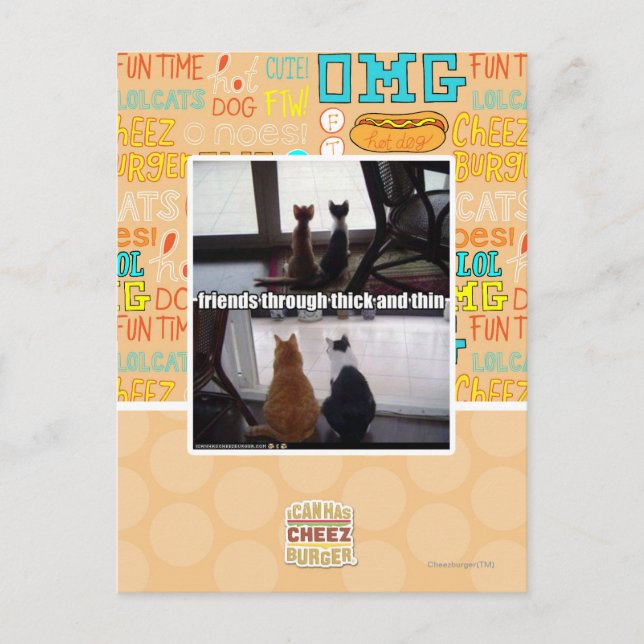 Carte Postale Through thick and thin (Devant)