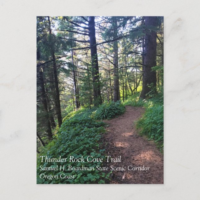 Carte Postale Thunder Rock Cove Trail, Samuel H Boardman, Oregon (Devant)